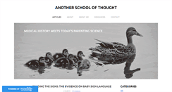 Desktop Screenshot of anotherschoolofthought.com